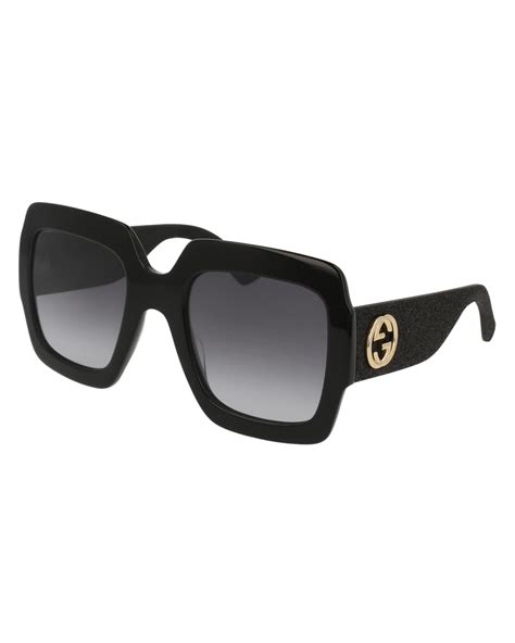 gucci glittered square gg sunglasses|gucci outlet sunglasses.